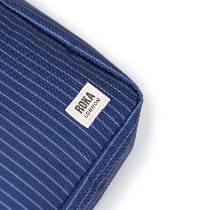 Bond Dark Denim Pinstripe Recycled Canvas