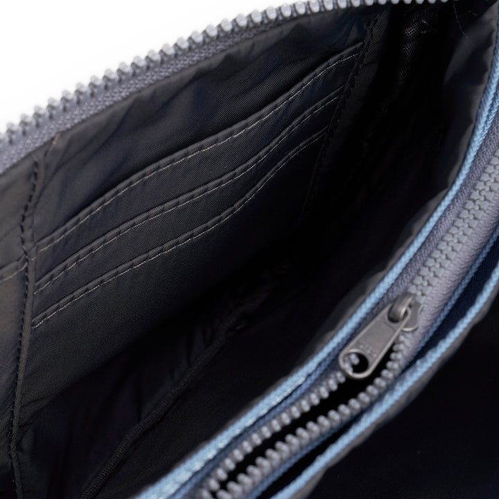 Carnaby Crossbody XL Retro Blue Recycled Canvas