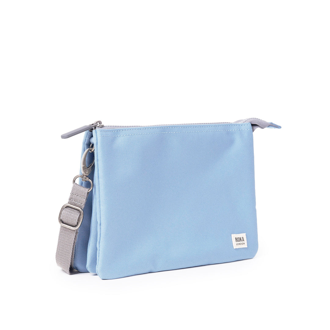 Carnaby Crossbody XL Retro Blue Recycled Canvas