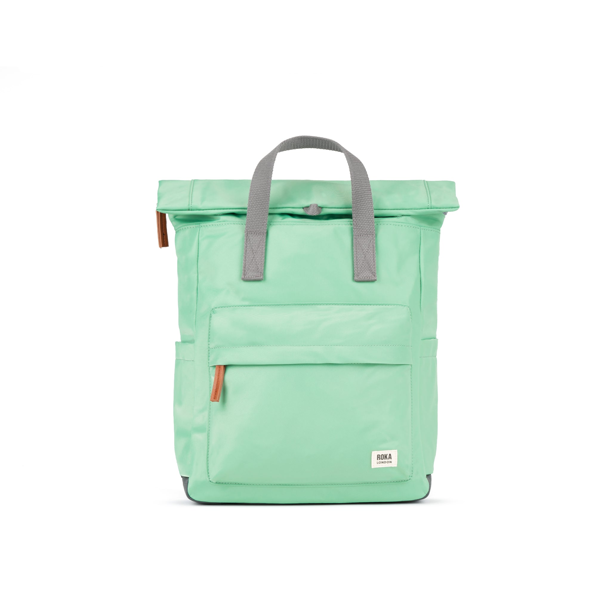 Roka Canfield B Small Linear Dot Recycled Canvas Roll-top Backpack