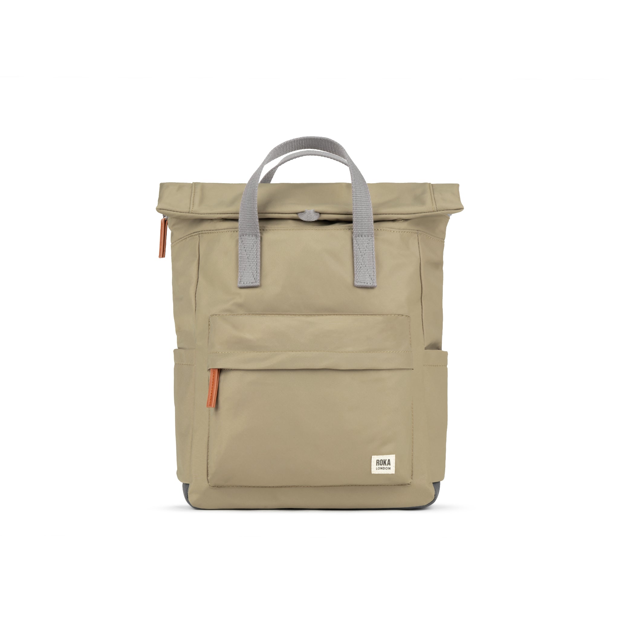 Canfield B Taupe | Recycled & Eco-Friendly Backpacks | ROKA London