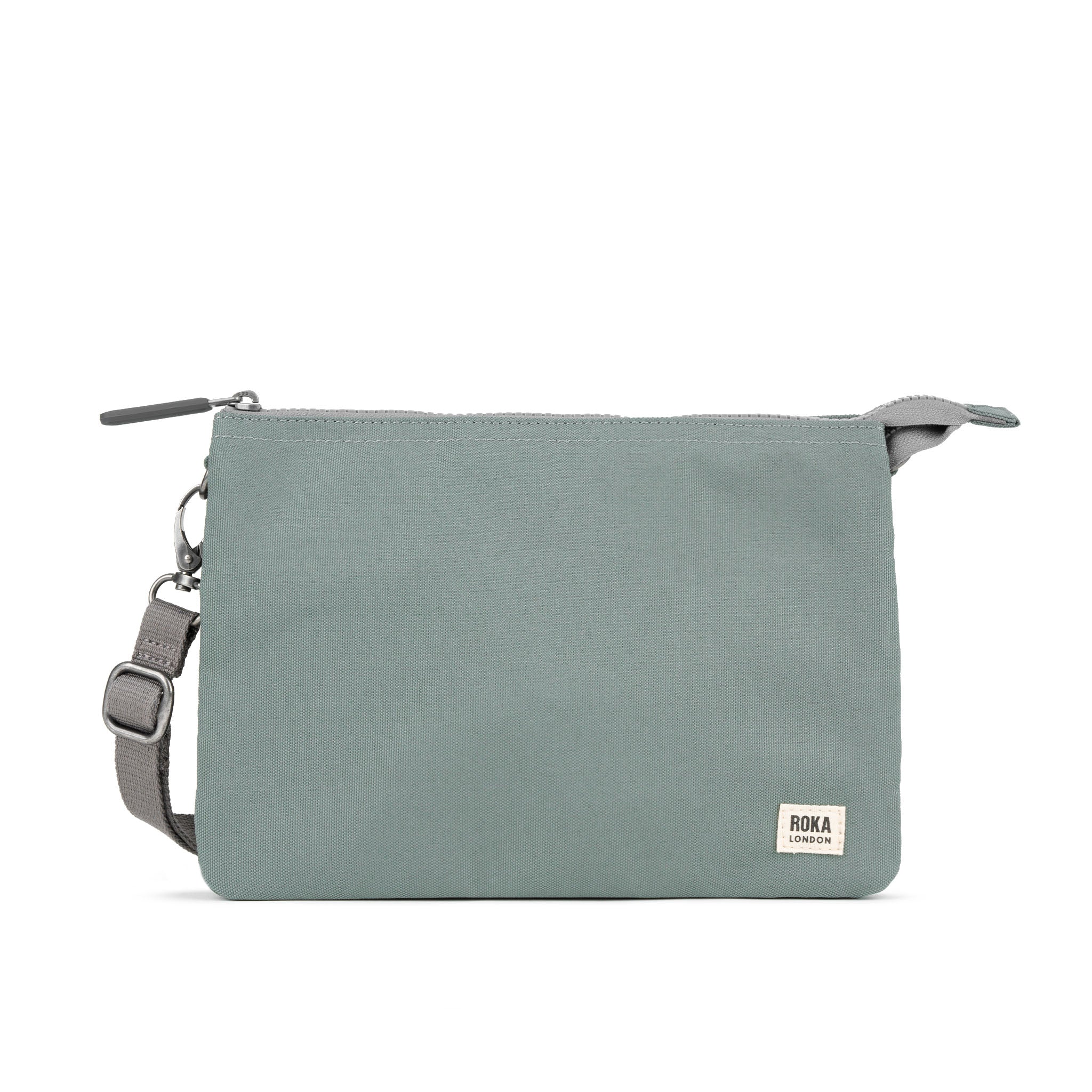 Carnaby Crossbody XL Pewter Recycled Canvas