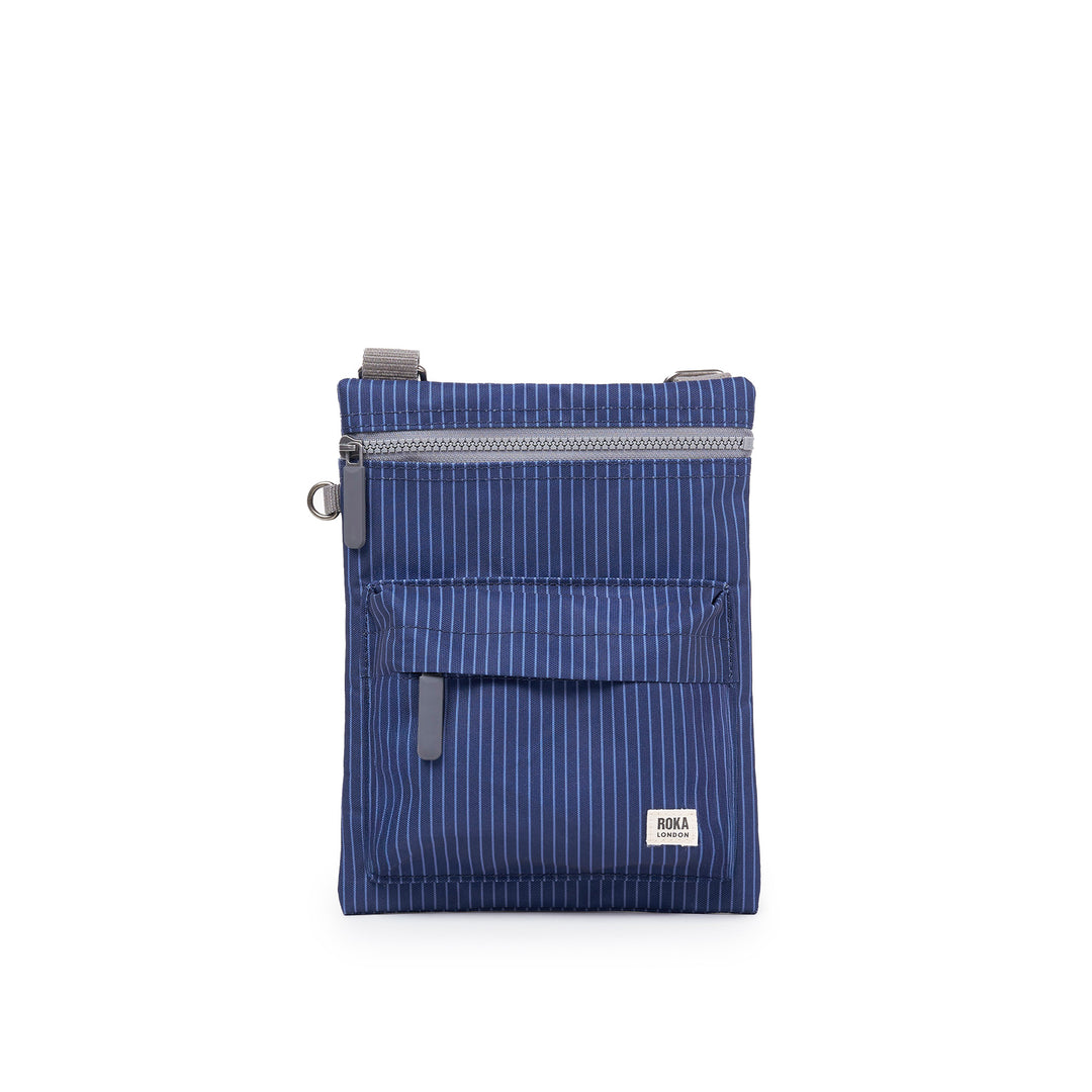 Chelsea B Dark Denim Pinstripe Recycled Canvas