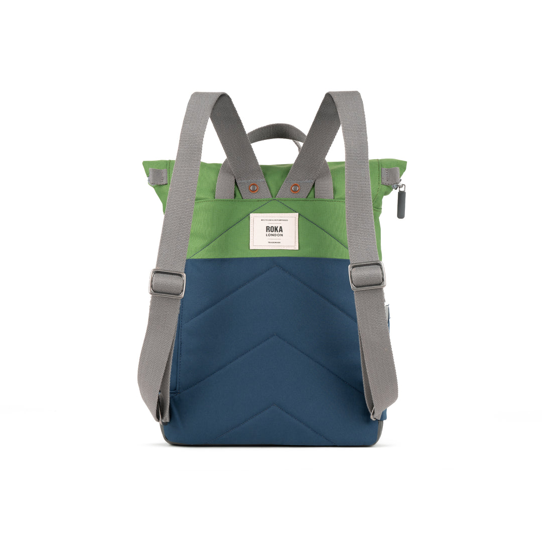 Creative Waste Canfield B Deep Blue/Foliage Recycled Canvas