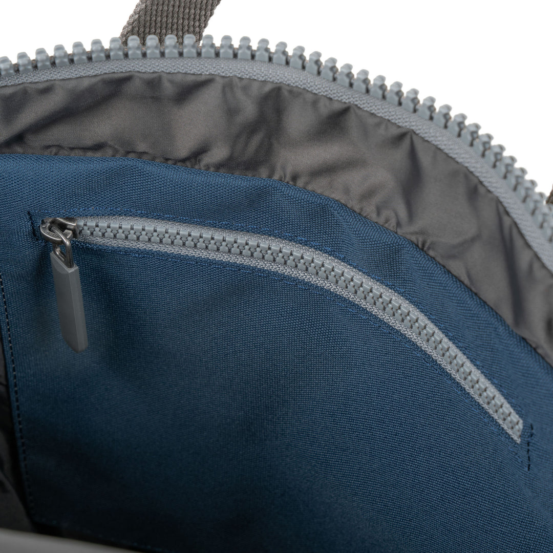 Creative Waste Canfield B Deep Blue/Foliage Recycled Canvas