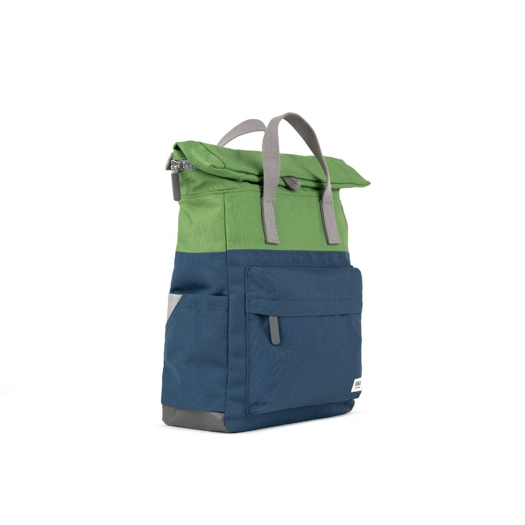 Creative Waste Canfield B Deep Blue/Foliage Recycled Canvas