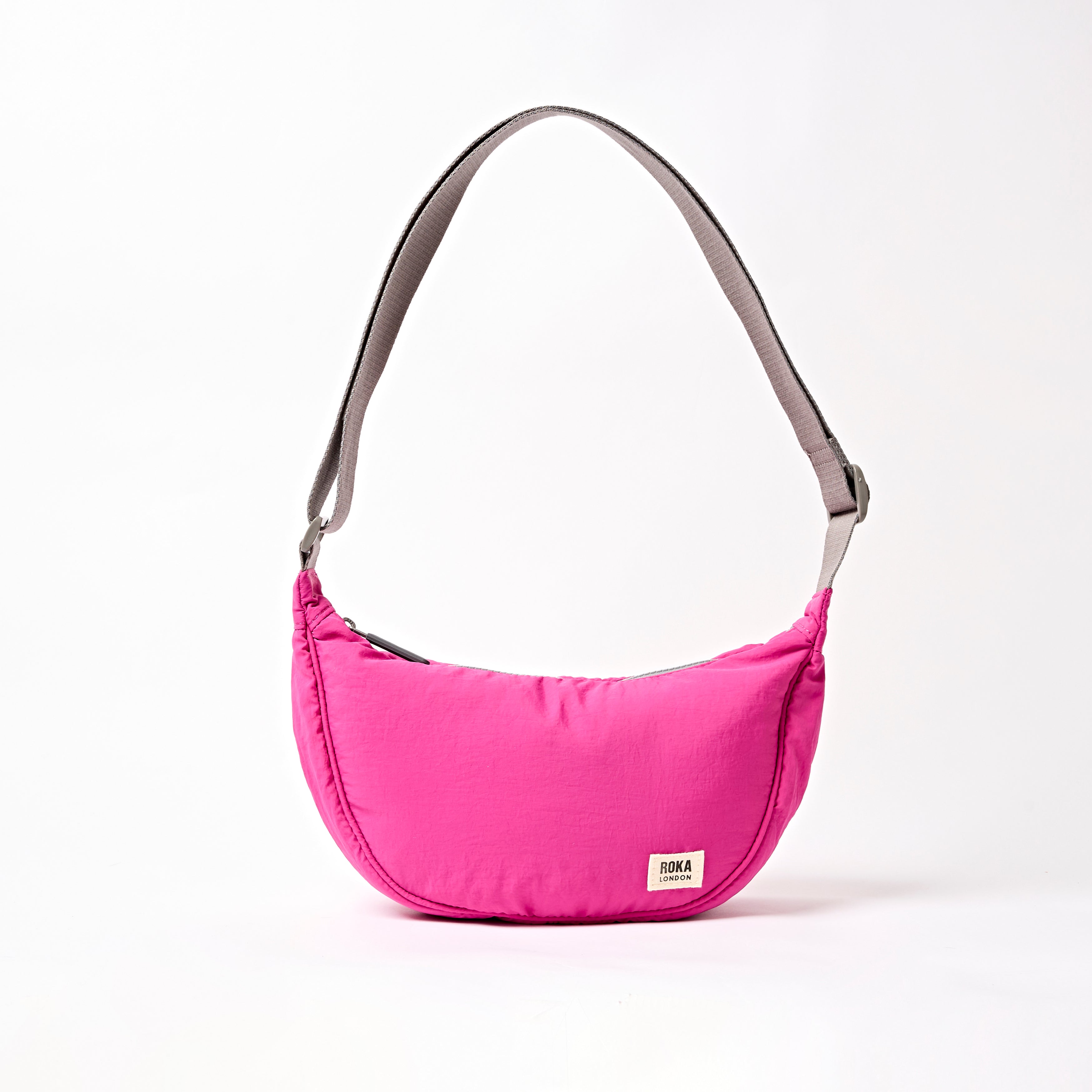 Farringdon Half Moon Bag in Very Berry – ROKA London