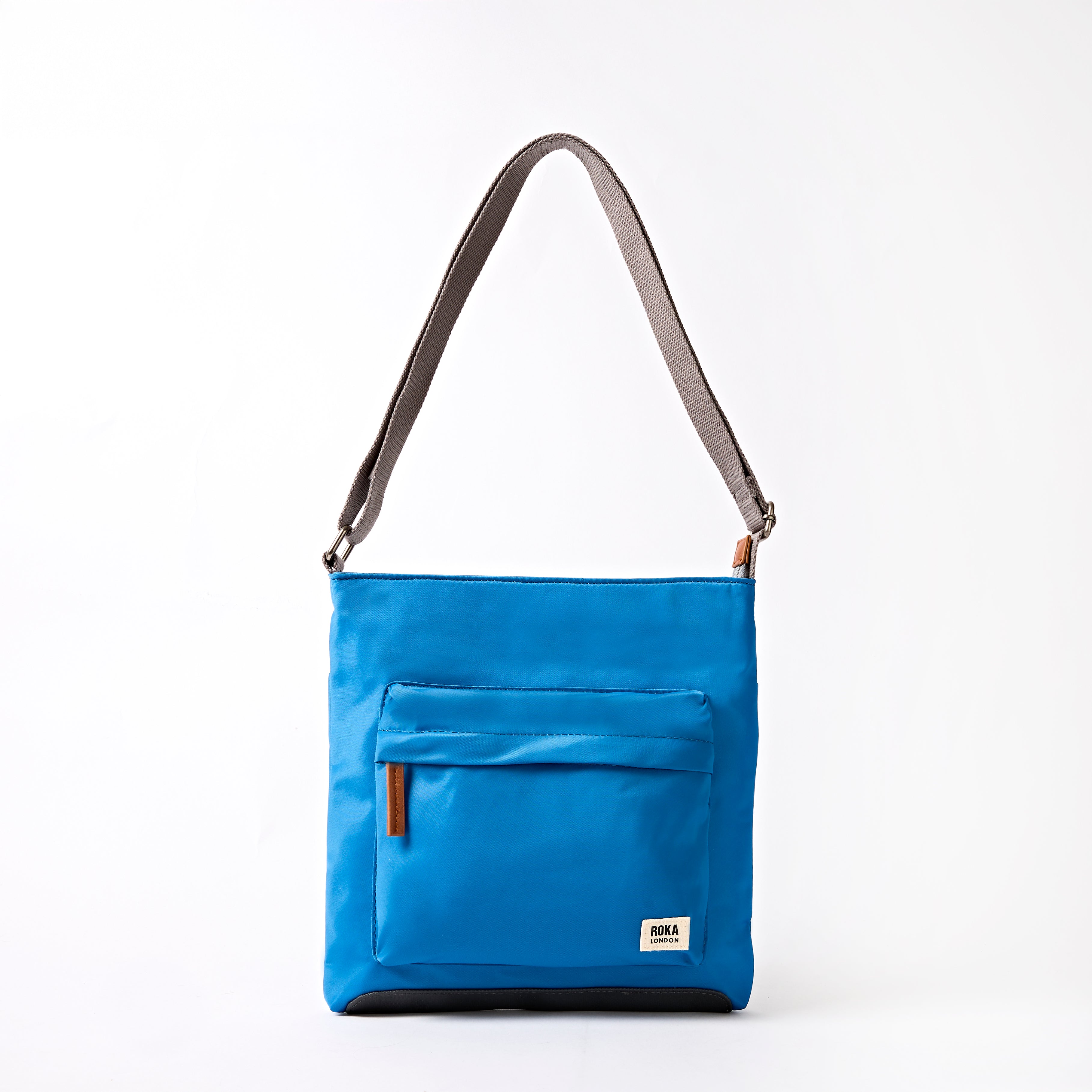 Kennington Crossbody Bag in Malibu Blue – ROKA London