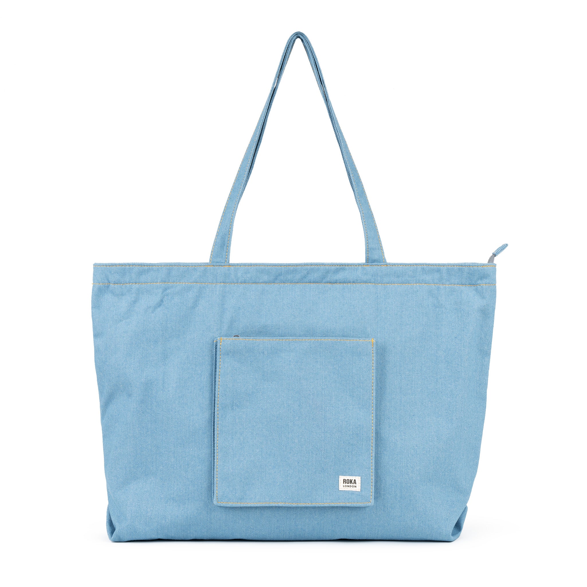 Portobello Denim Light Wash | Recycled & Eco-Friendly Bags | ROKA
