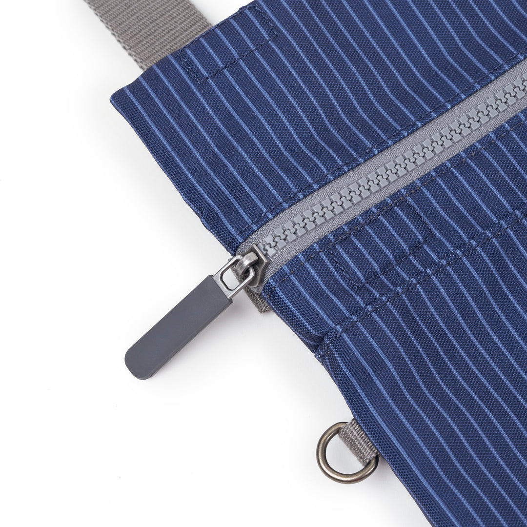 Stratford Dark Denim Pinstripe Recycled Canvas