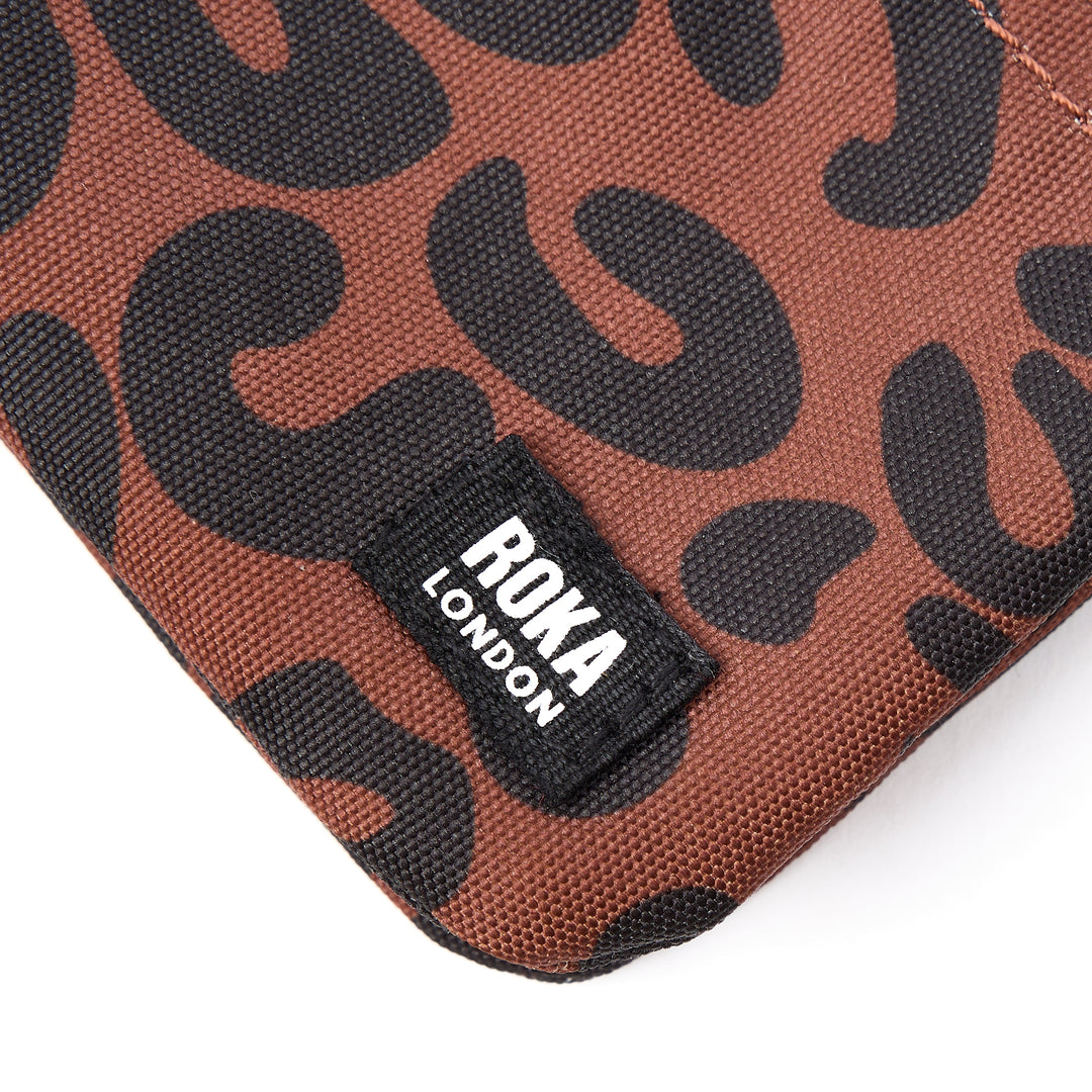 Carnaby Scarlet Leopard Print Recycled Canvas
