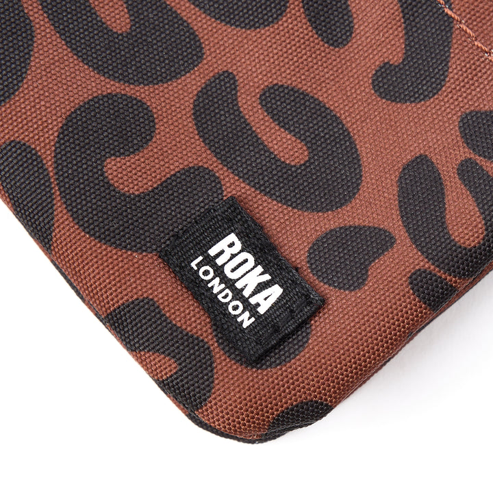 Carnaby Scarlet Leopard Print Recycled Canvas