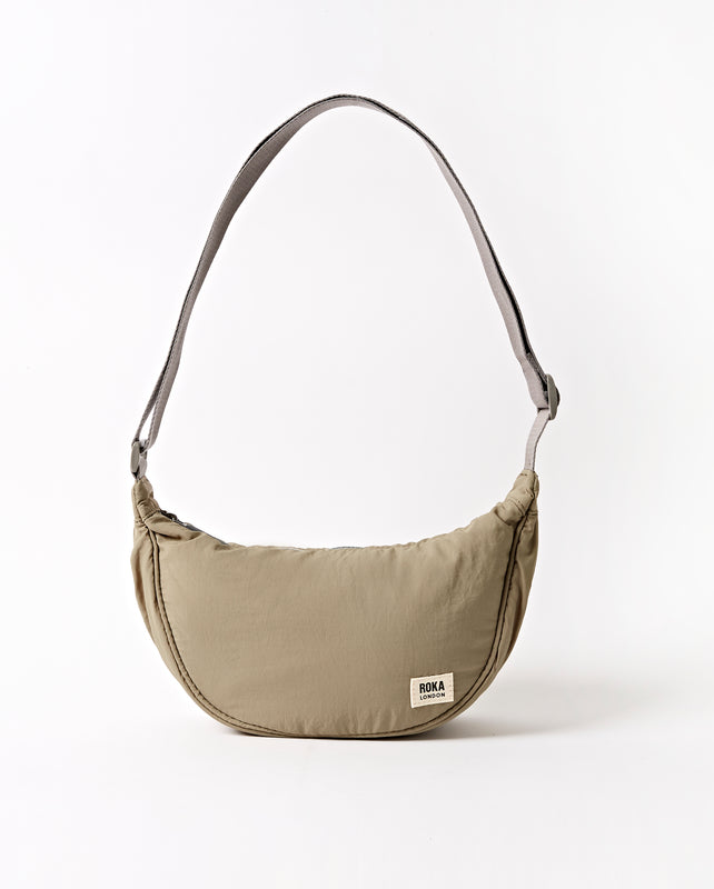 Farringdon Half Moon Bag in Taupe