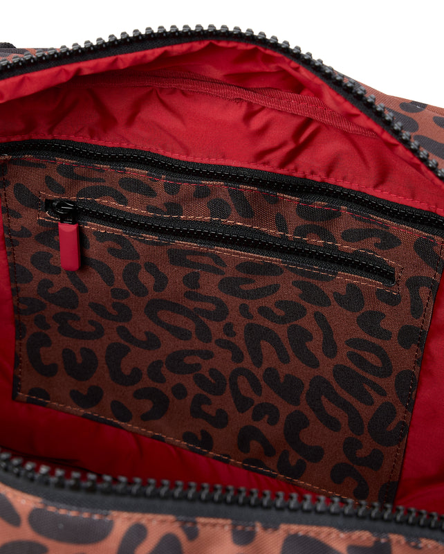 Gatwick Carry-On Duffel Bag in Scarlet Leopard