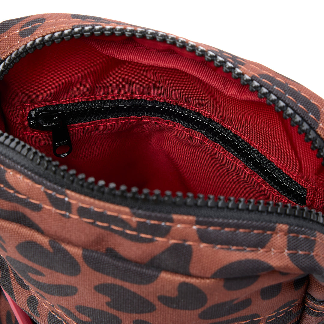 Bond Scarlet Leopard Print Recycled Canvas