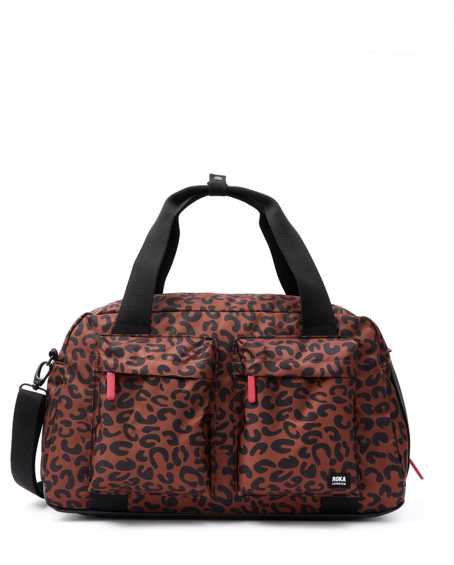 Gatwick Carry-On Duffel Bag in Scarlet Leopard