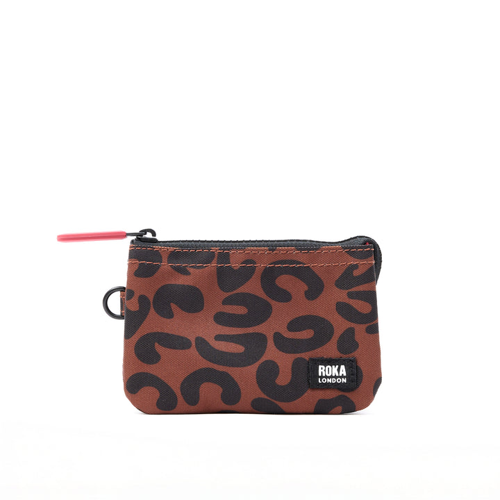 Carnaby Scarlet Leopard Print Recycled Canvas