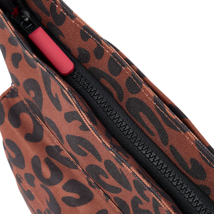 Kennington B Scarlet Leopard Print Recycled Canvas