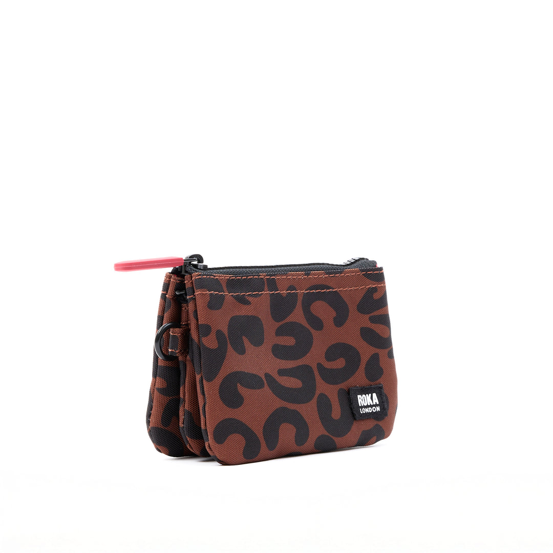 Carnaby Scarlet Leopard Print Recycled Canvas