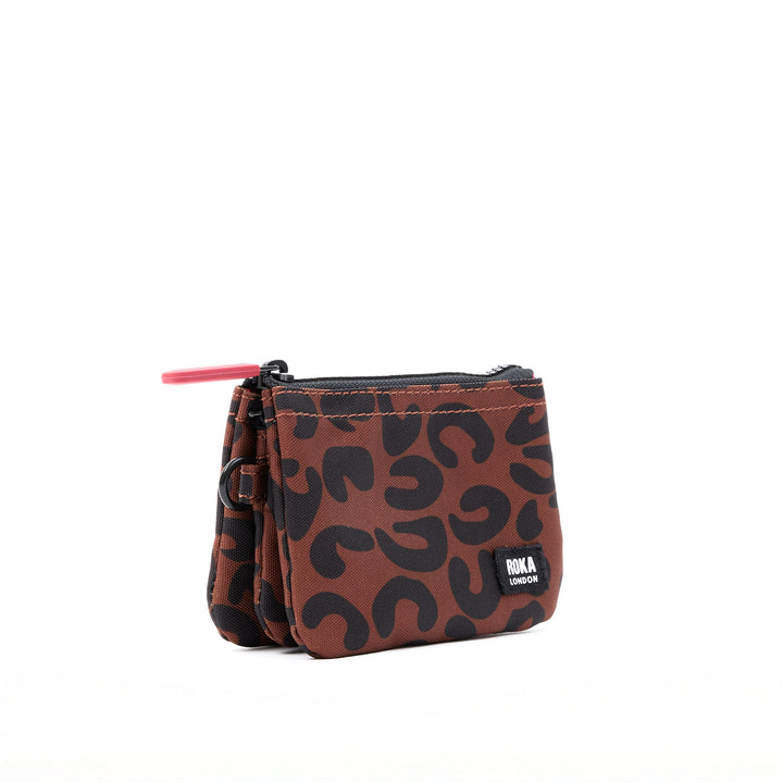 Carnaby Scarlet Leopard Print Recycled Canvas