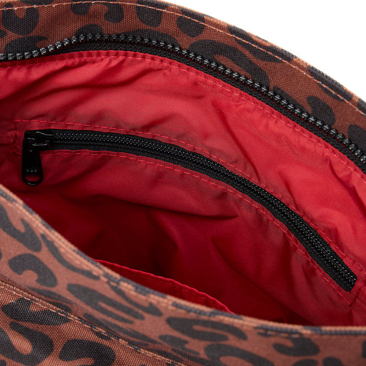 Kennington B Scarlet Leopard Print Recycled Canvas