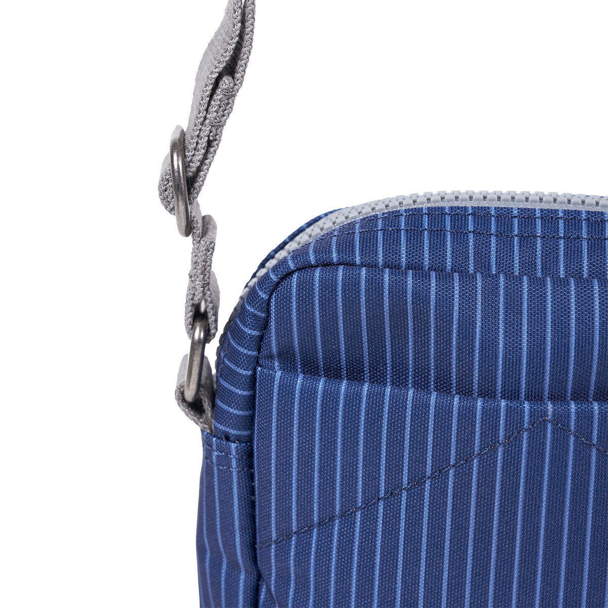 Bond Pocket Crossbody Bag in Dark Denim Pin Stripe
