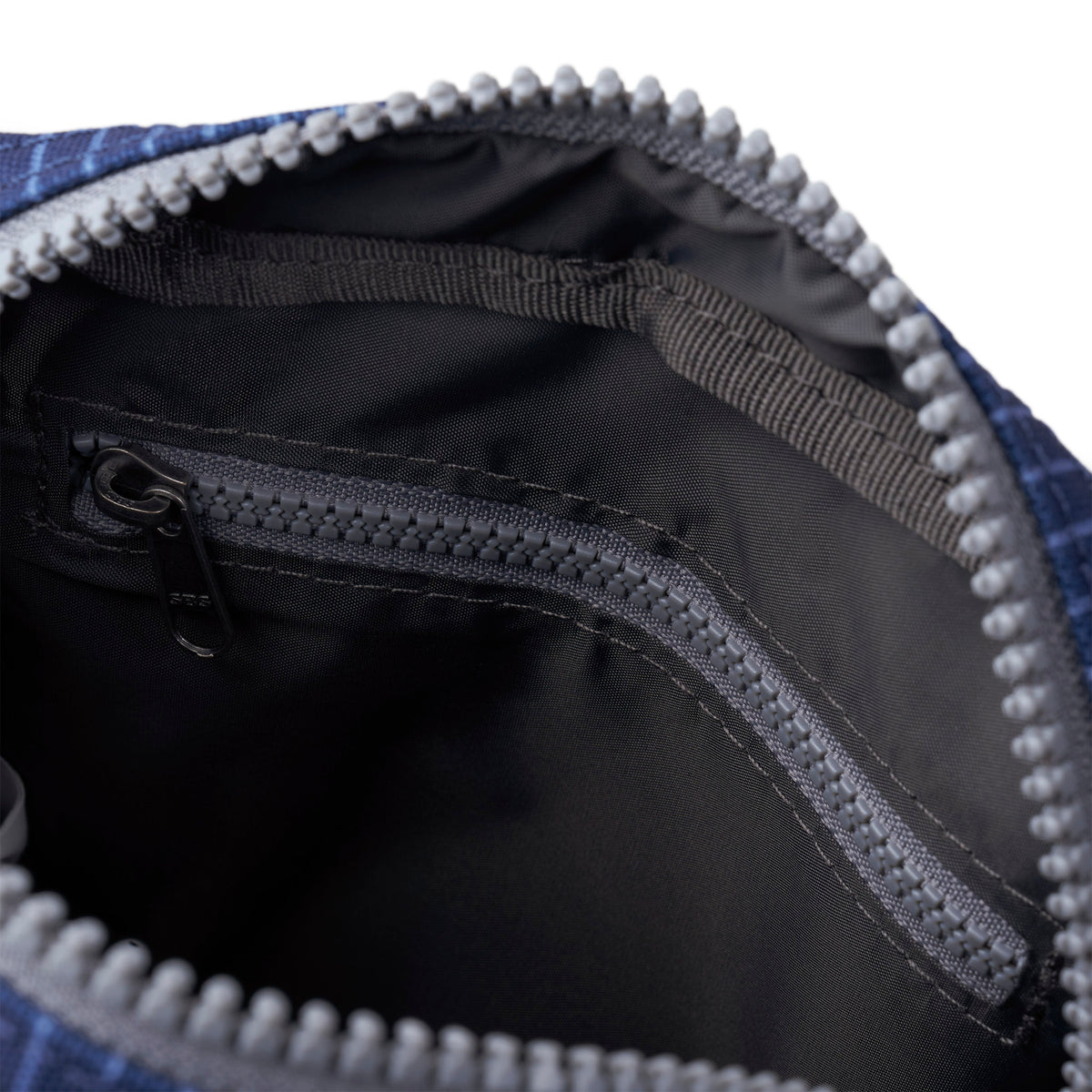 Bond Pocket Crossbody Bag in Dark Denim Pin Stripe