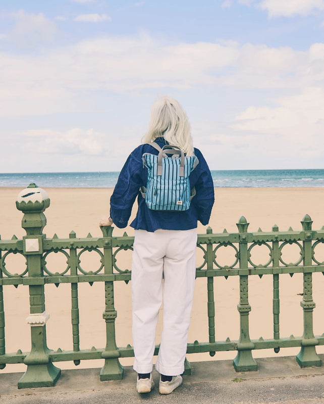 Bantry Backpack in Blue Stripe