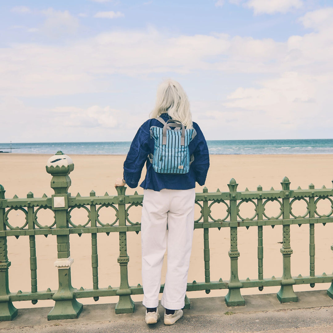 Bantry Backpack in Blue Stripe