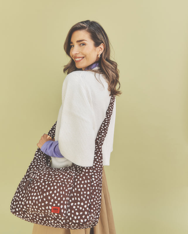 Belsize Crossbody Bag in Brown Spot