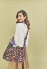 Belsize Crossbody Bag in Brown Spot