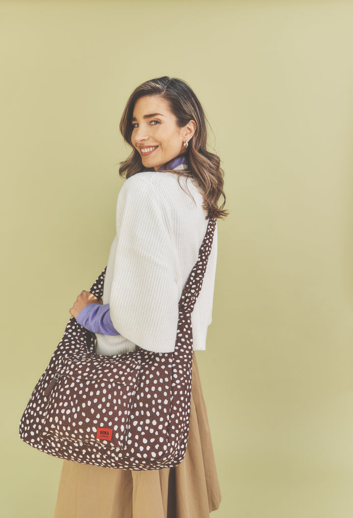 Belsize Crossbody Bag in Brown Spot