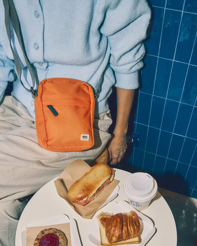 Bond Pocket Crossbody Bag in Jaffa Orange