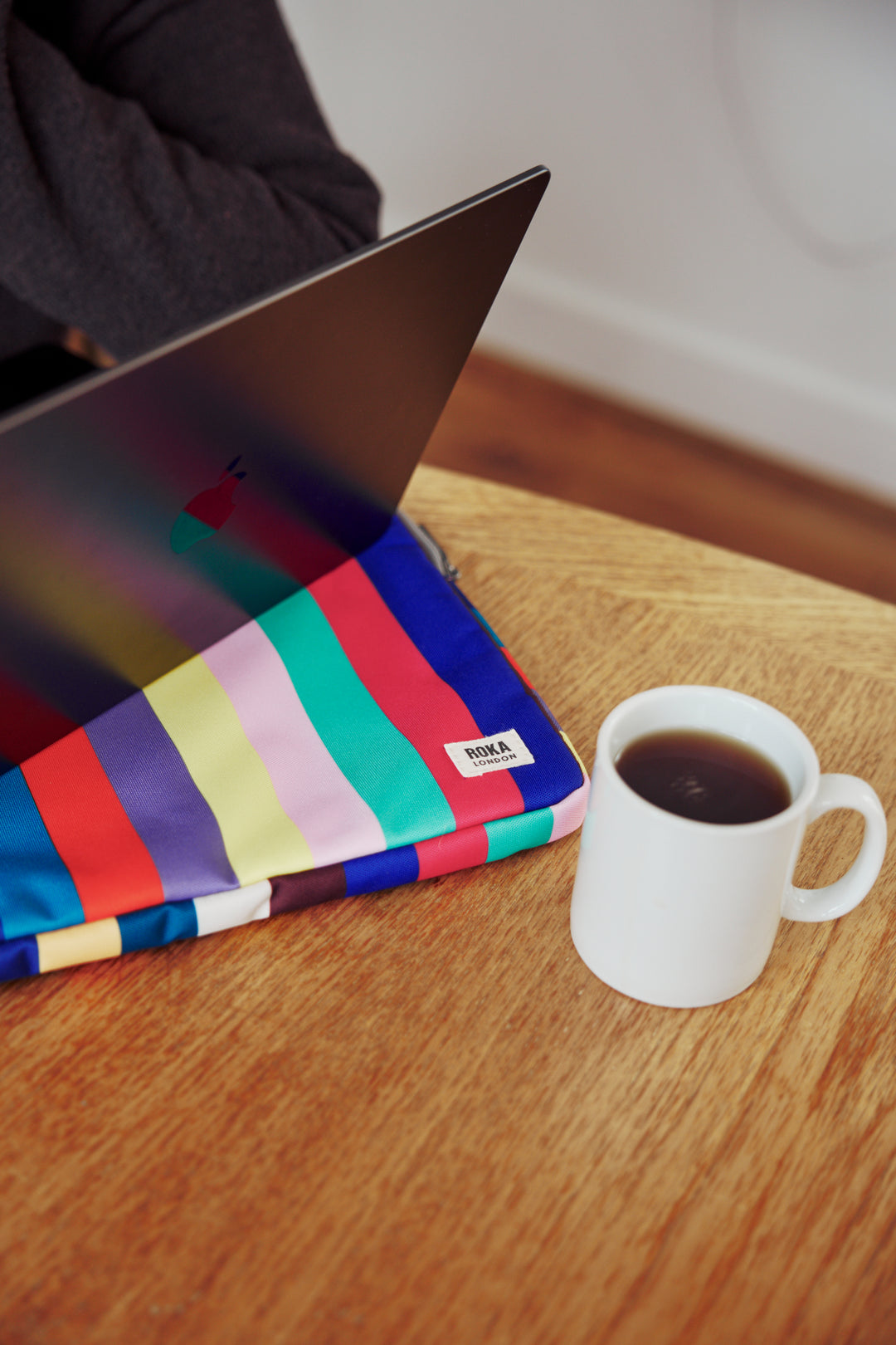 Brick Lane Laptop Sleeve in Wide Multi Stripe