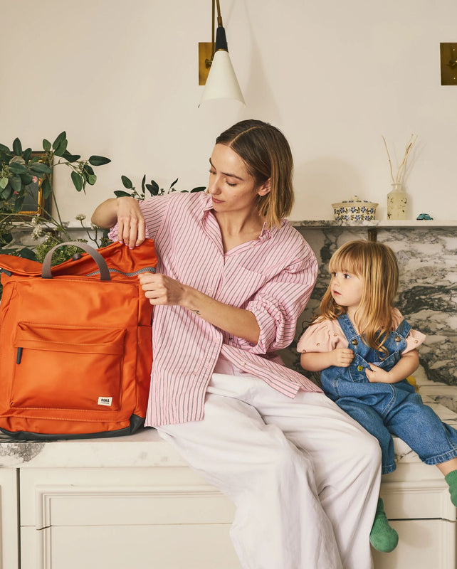Primrose Baby Changing Bag in Burnt Orange