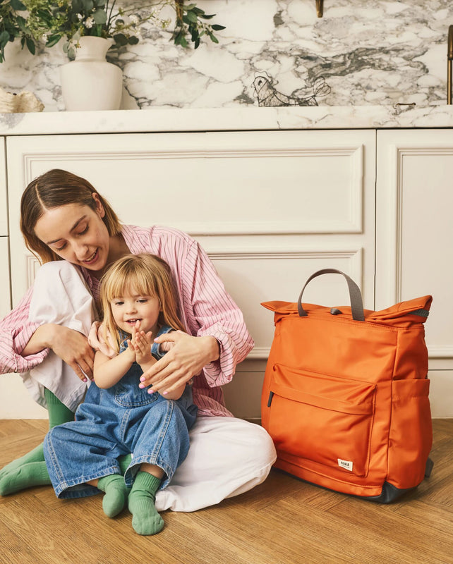 Primrose Baby Changing Bag in Burnt Orange