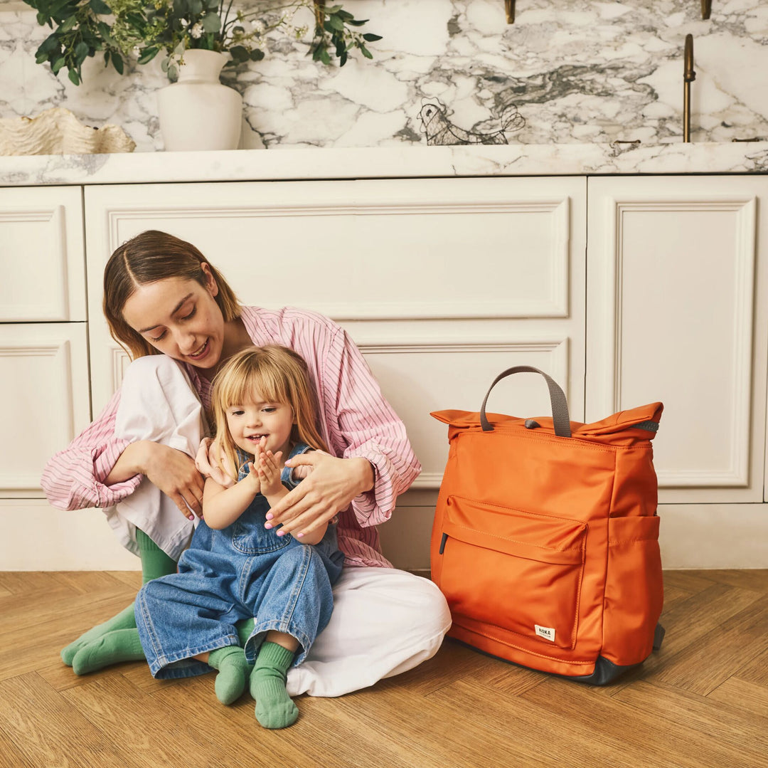 Primrose Baby Changing Bag in Burnt Orange
