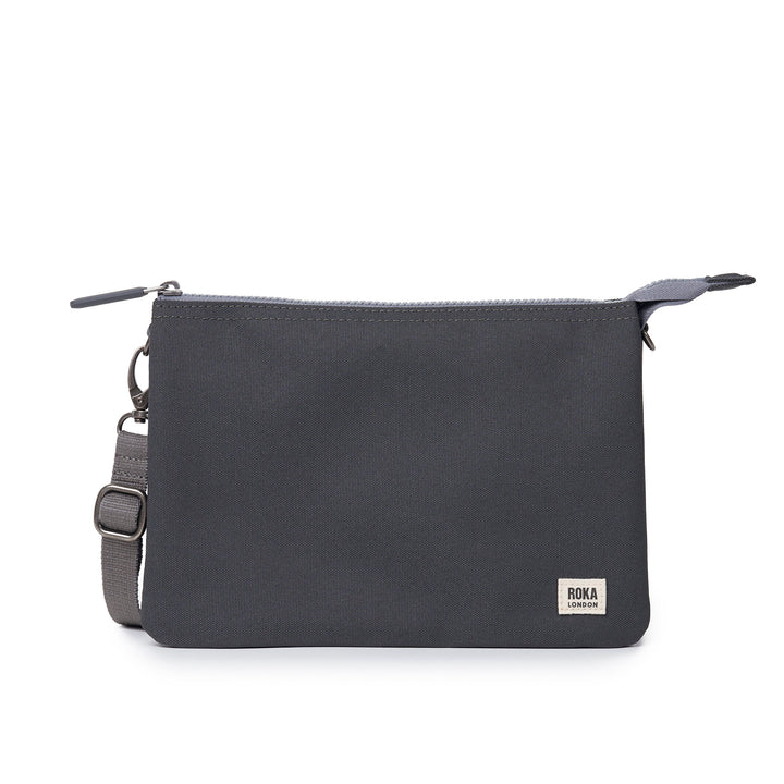 Carnaby Crossbody XL Faded Black Recycled Canvas