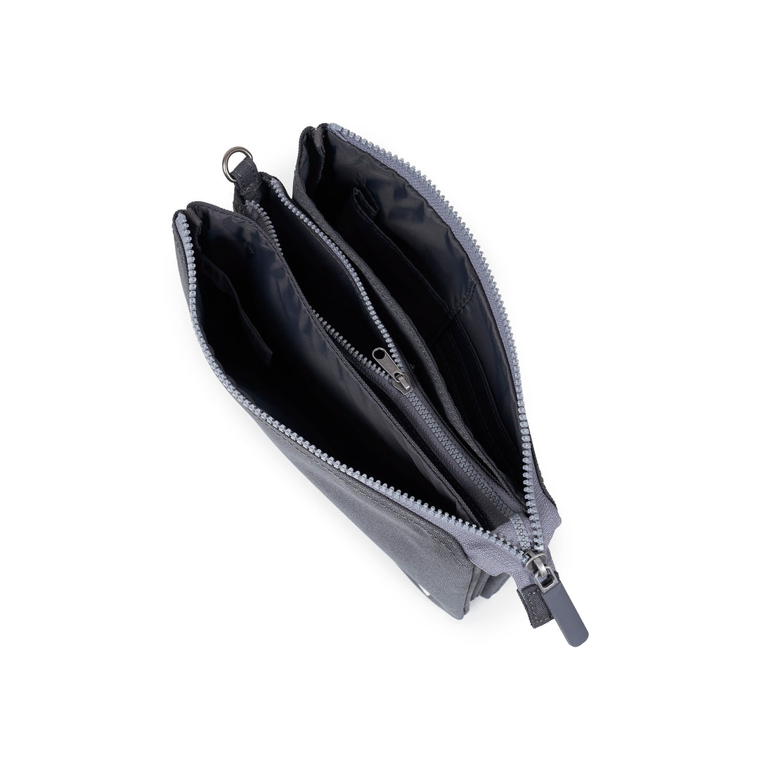 Carnaby Crossbody XL Faded Black Recycled Canvas
