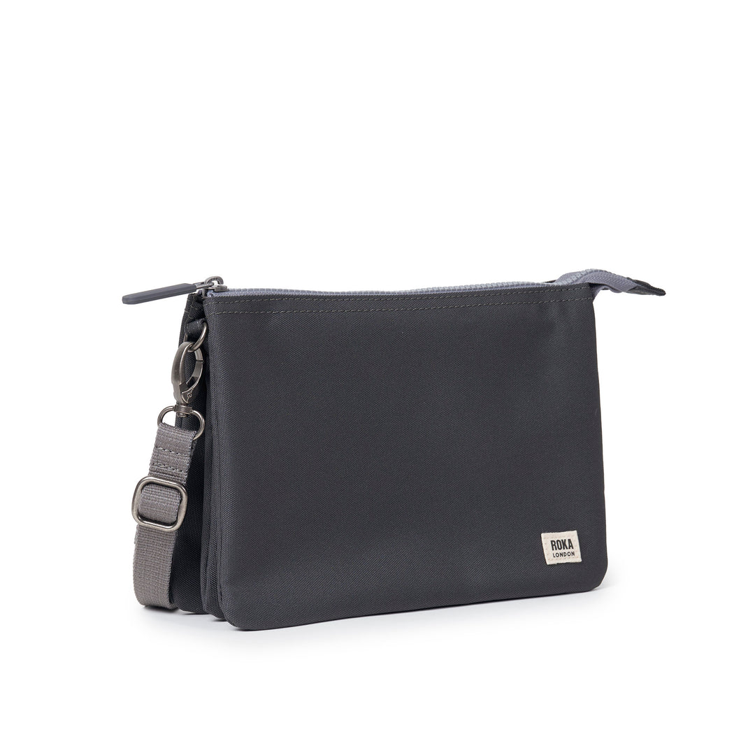 Carnaby Crossbody XL Faded Black Recycled Canvas