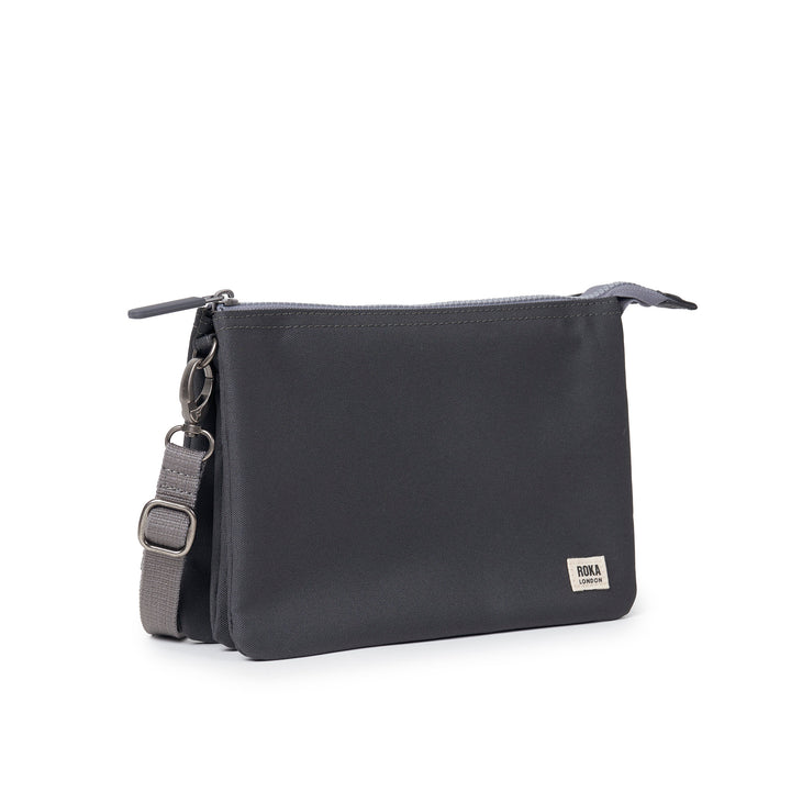 Carnaby Crossbody XL Faded Black Recycled Canvas