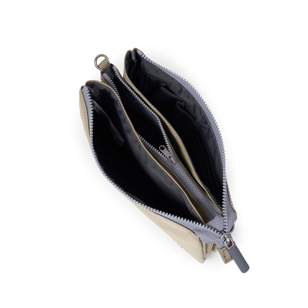 Carnaby Crossbody XL Taupe Recycled Canvas