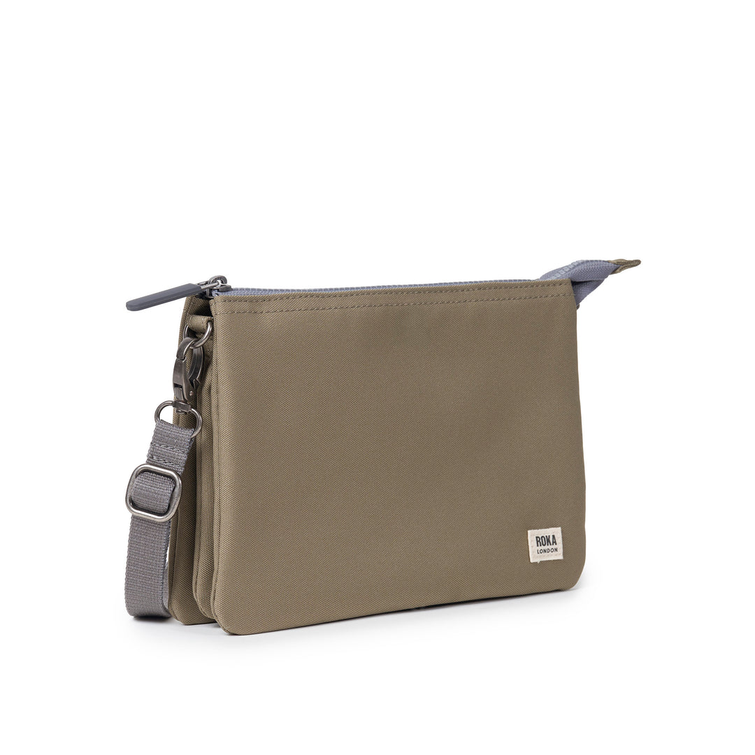 Carnaby Crossbody XL Taupe Recycled Canvas