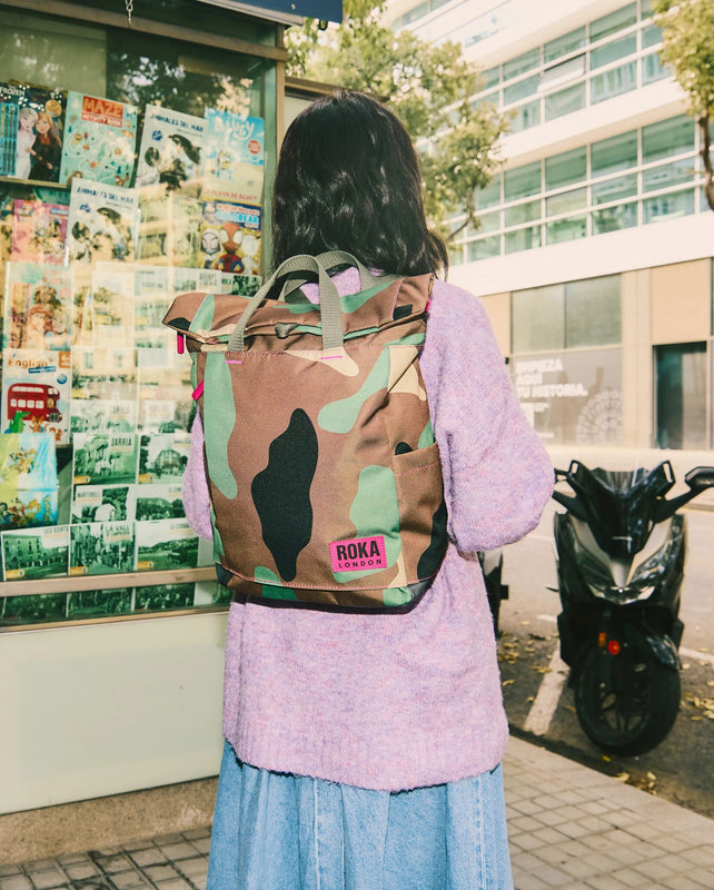 Camden J Backpack in Vintage Camo