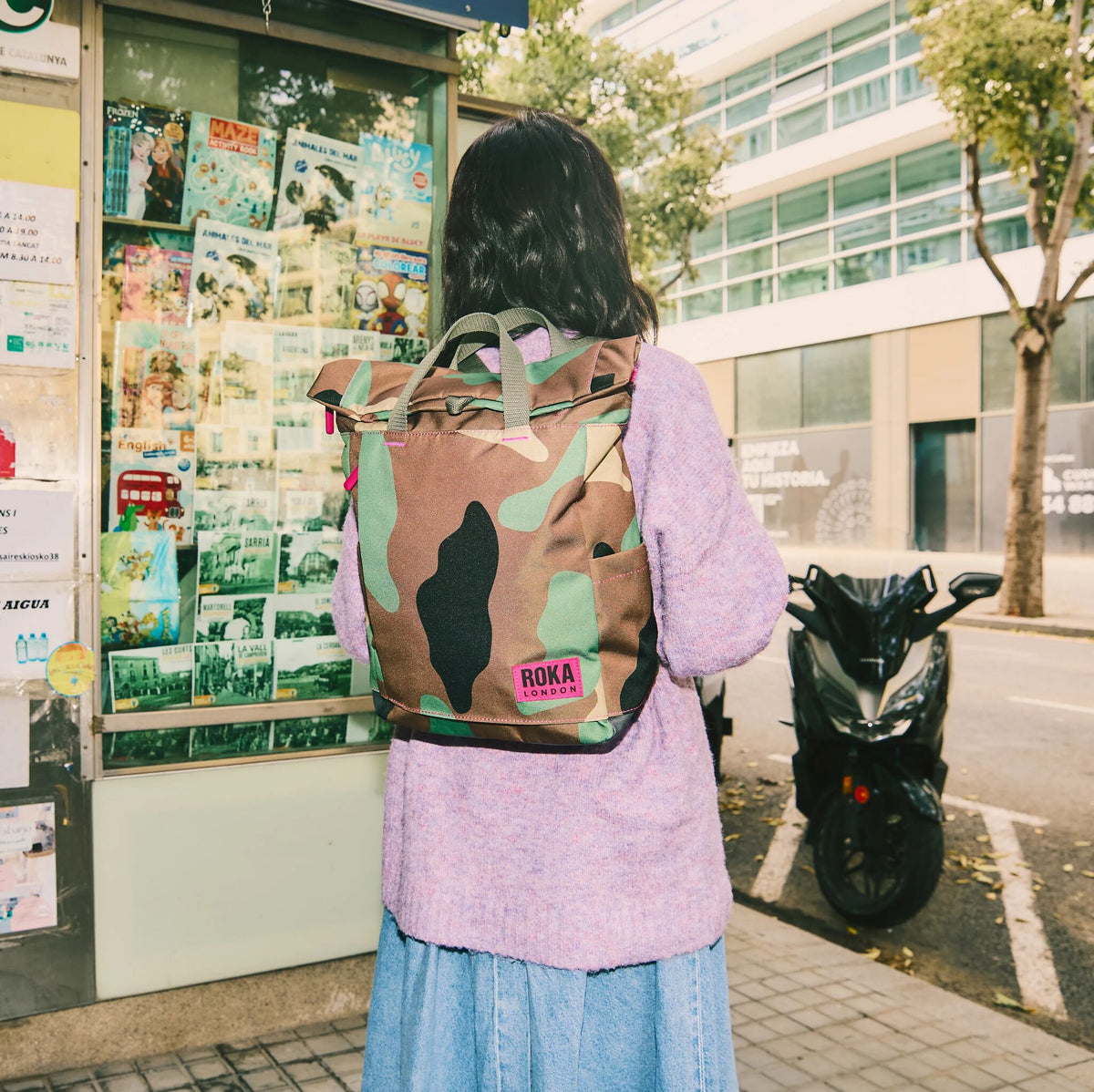 Camden J Backpack in Vintage Camo