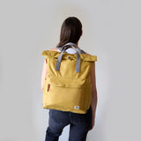 Canfield Roll Top Backpack in Black - Large
