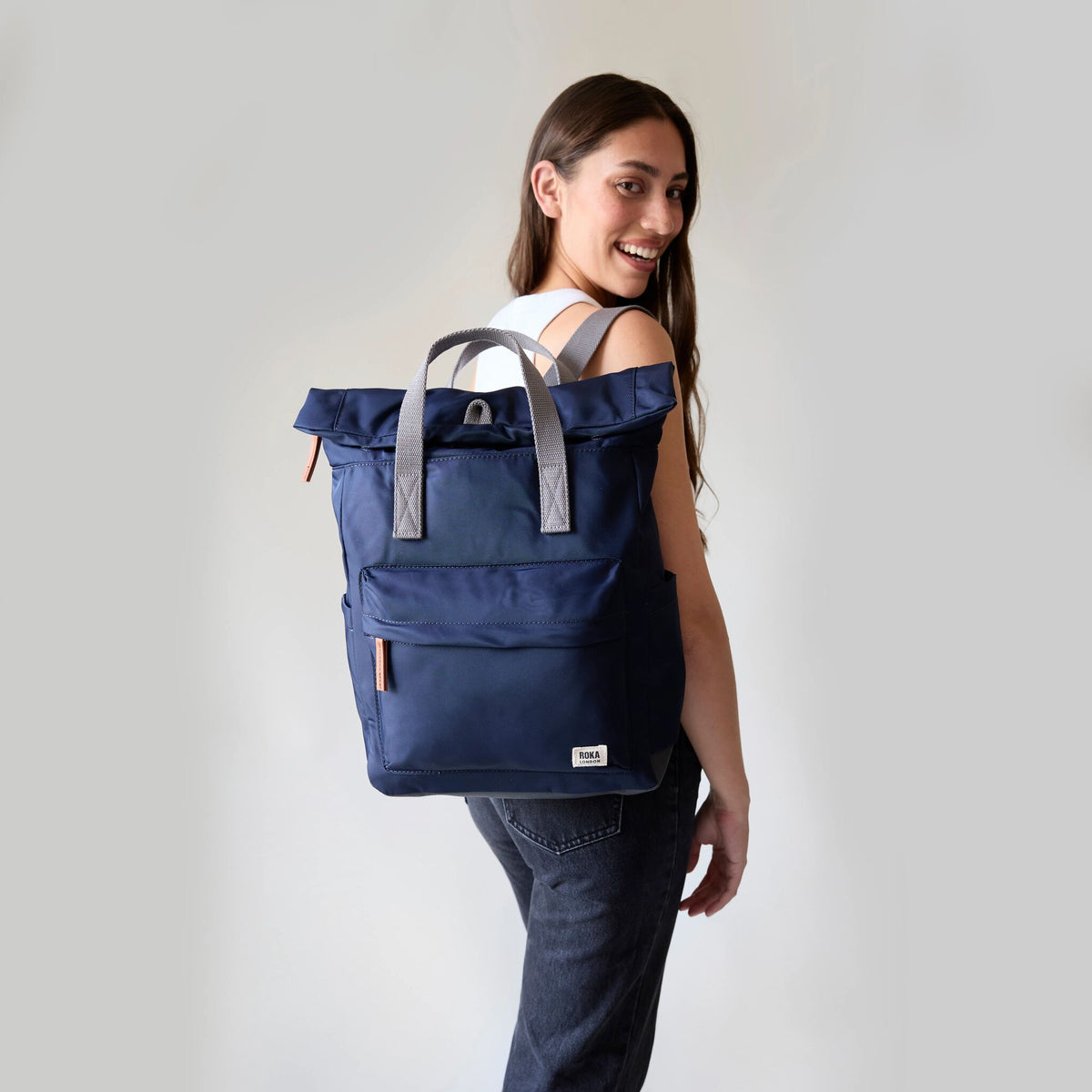 Canfield Roll Top Backpack in Midnight