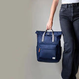 Canfield Roll Top Backpack in Retro Blue