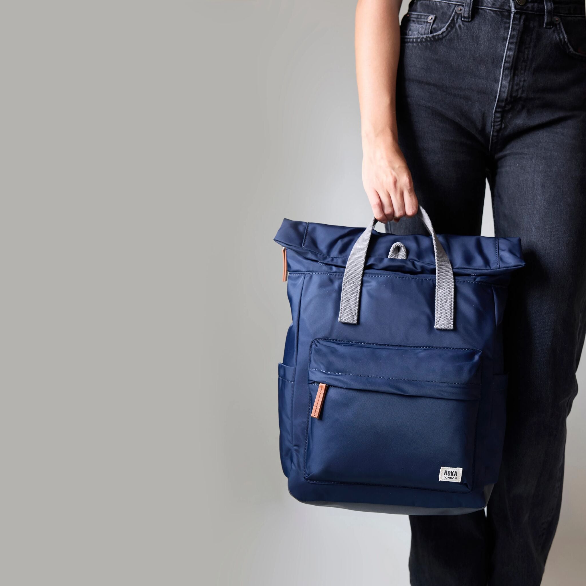 Roka London | Sustainable Canfield Backpack | Graphite – ROKA London