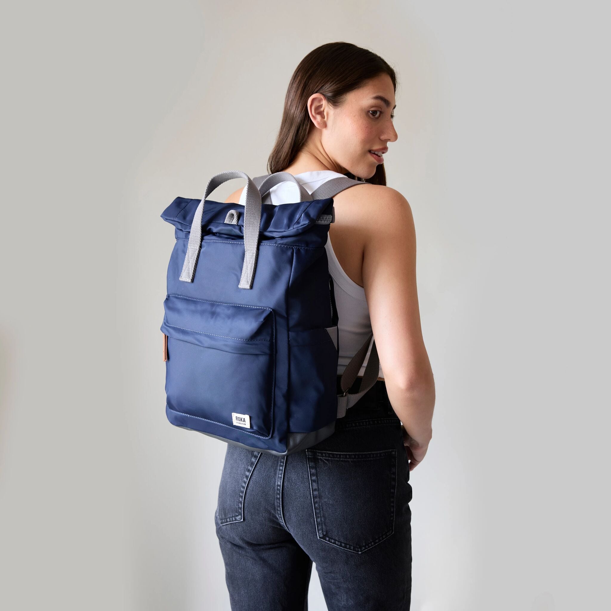 Black Label Canfield Bamboo | Recycled Backpack | ROKA London